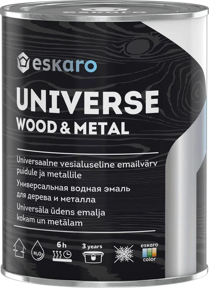 UNIVERSAALVÄRV ESKARO UNIVERSE WOOD&METAL 0,9L WOOD WHITE
