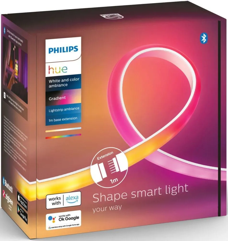 RIBAVALGUSTI PIKENDUS PHILIPS HUE 1M 12,3W 700LM 2000-6500K+RGB HUE