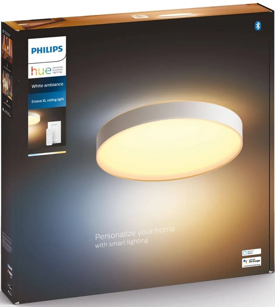 LAELAMP PHILIPS HUE ENRAVE XL 48W 6100LM 2200-6500K HUE VALGE