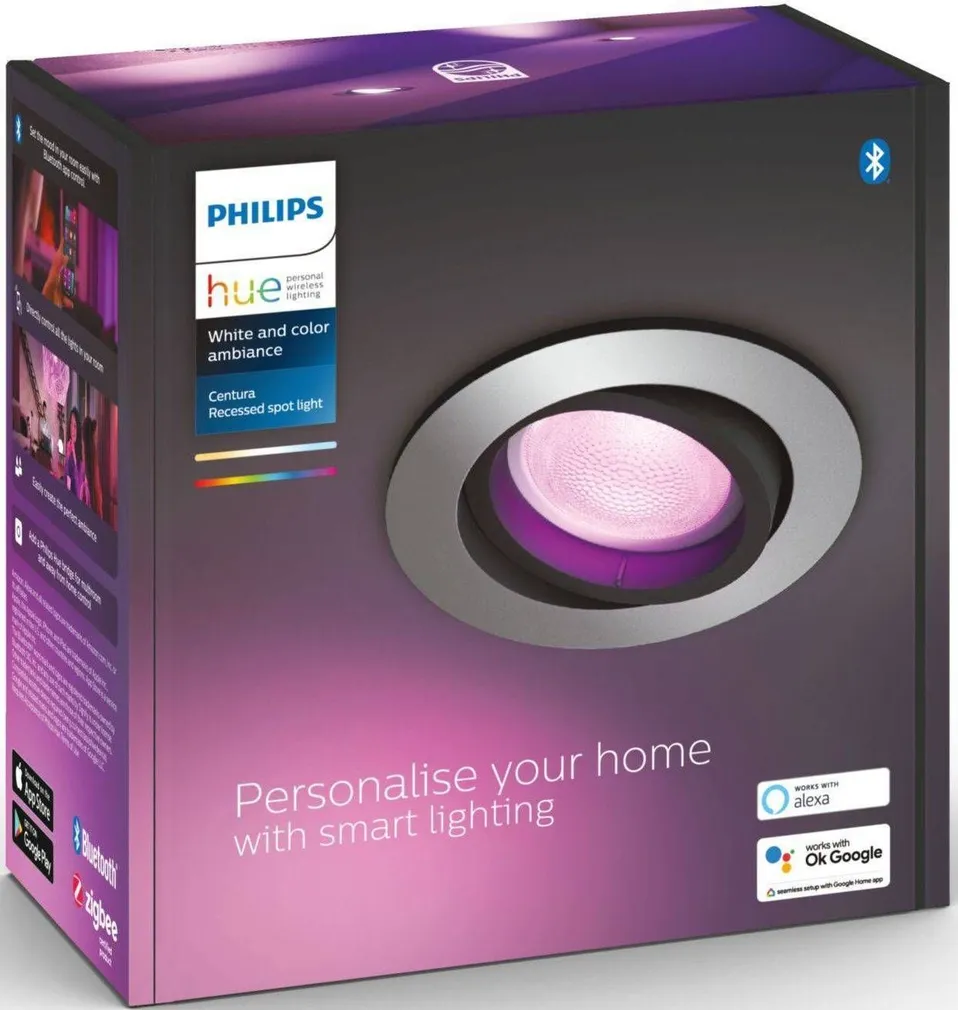 RIPPLAEVALGUSTI PHILIPS HUE CENTURA 5.7W 2200-6500K+RGB HUE AL
