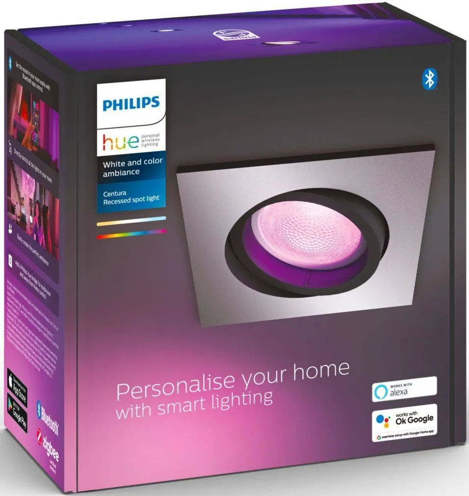 RIPPLAEVALGUSTI PHILIPS HUE CENTURA 5.7W 2200-6500K+RGB HUE SQ AL