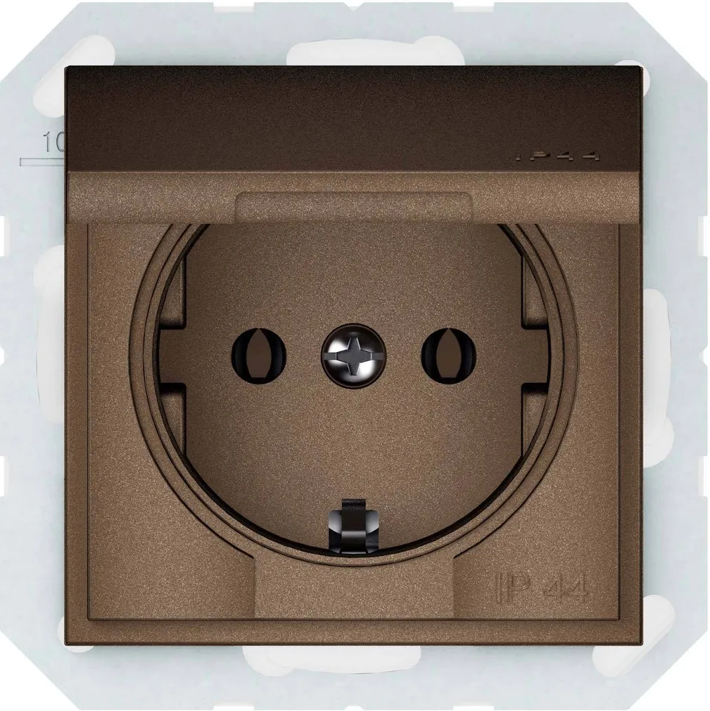 PISTIKUPESA 1-NE VILMA MAANDUSEGA IP44 QR MOCCA RAAMITA