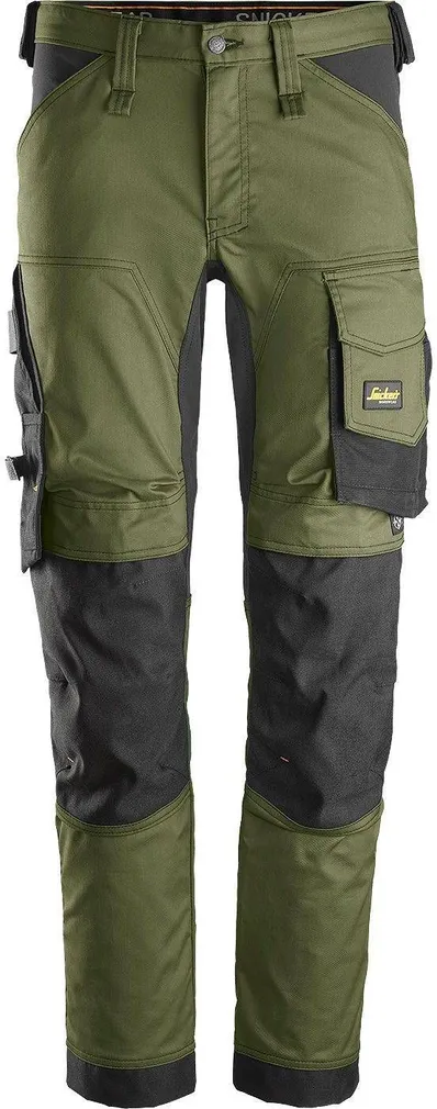 TÖÖPÜKSID SNICKERS ALLROUNDWORK STRETCH KHAKIROHELINE 56