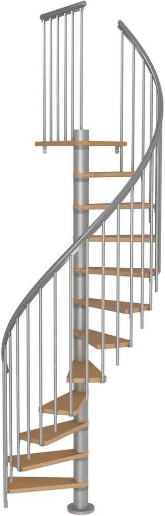 KEERDTREPP DOLLE GALGARY Ø120CM LISA BALUSTRAATIDEGA HÕBE/PÖÖK