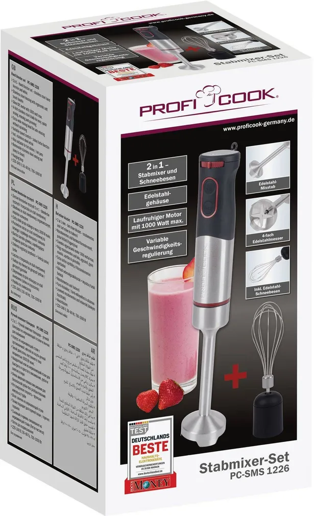 SAUMIKSER PROFICOOK PCSMS1226 INOX 1000W