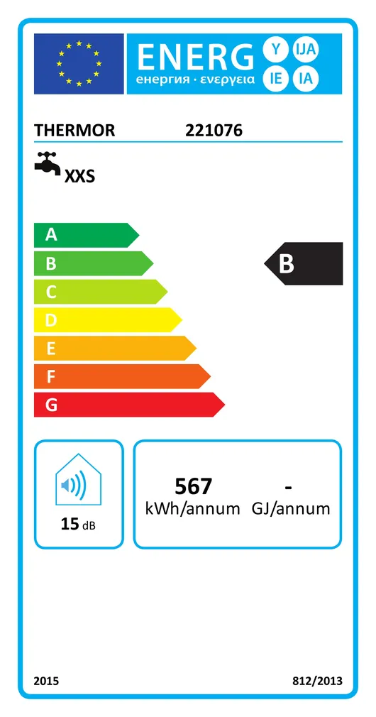 BOILER THERMOR RISTRETTO 15L VALAMU ALLA 2000W