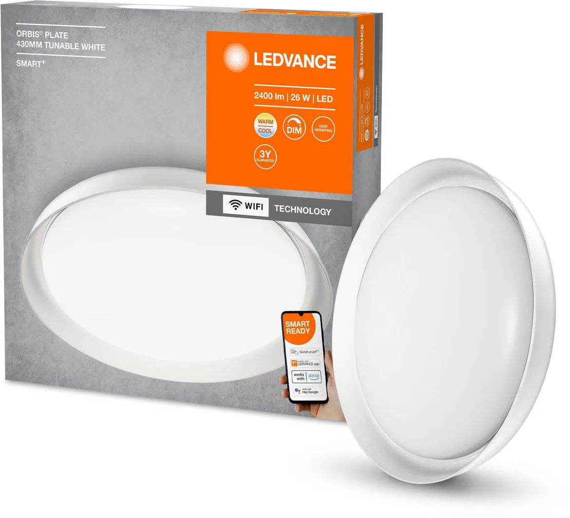 PLAFOON LEDVANCE ORBIS PLATE 430 26W 2400LM WIFI