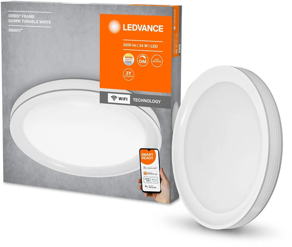 PLAFOON LEDVANCE ORBIS FRAME 430 34W 3200LM WIFI