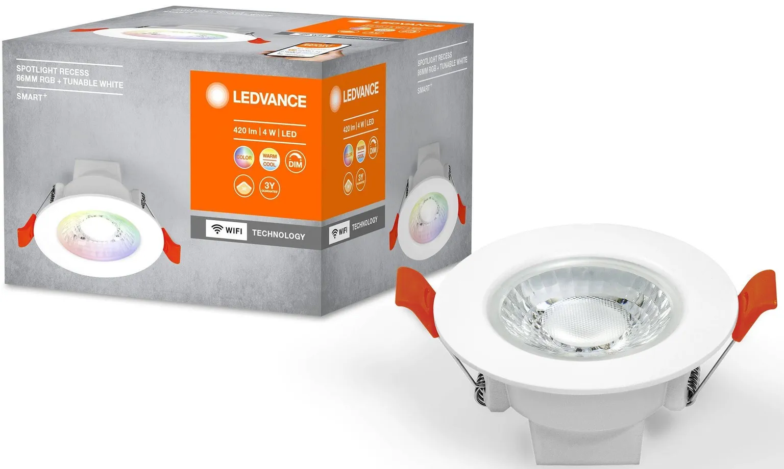 ALLVALGUSTI LEDVANCE 4W 420LM 36° 86MM WIFI RGBTW