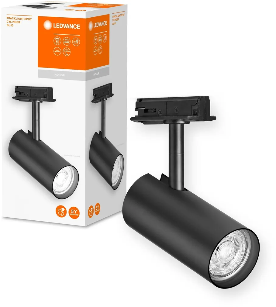 SIINIVALGUSTI LEDVANCE CYLINDER GU10 MUST