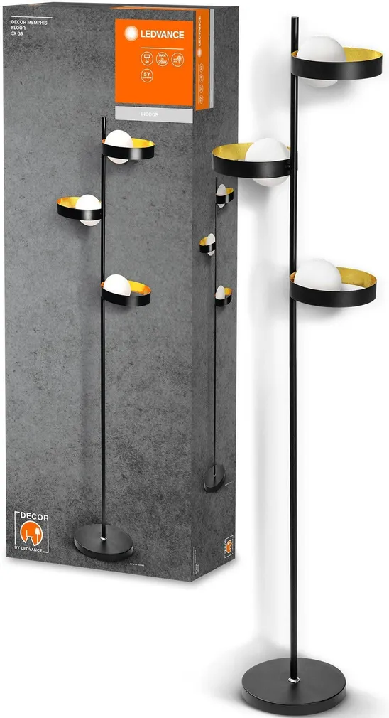 PÕRANDALAMP LEDVANCE DECOR MEMPHIS 3XG9 MUST KULD