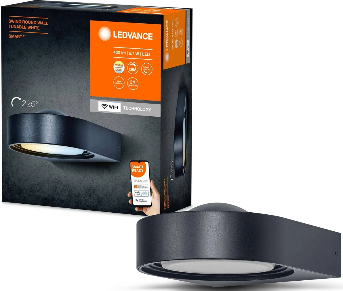 FASSAADIVALGUSTI LEDVANCE SWING 6,7W 420LM WIFI