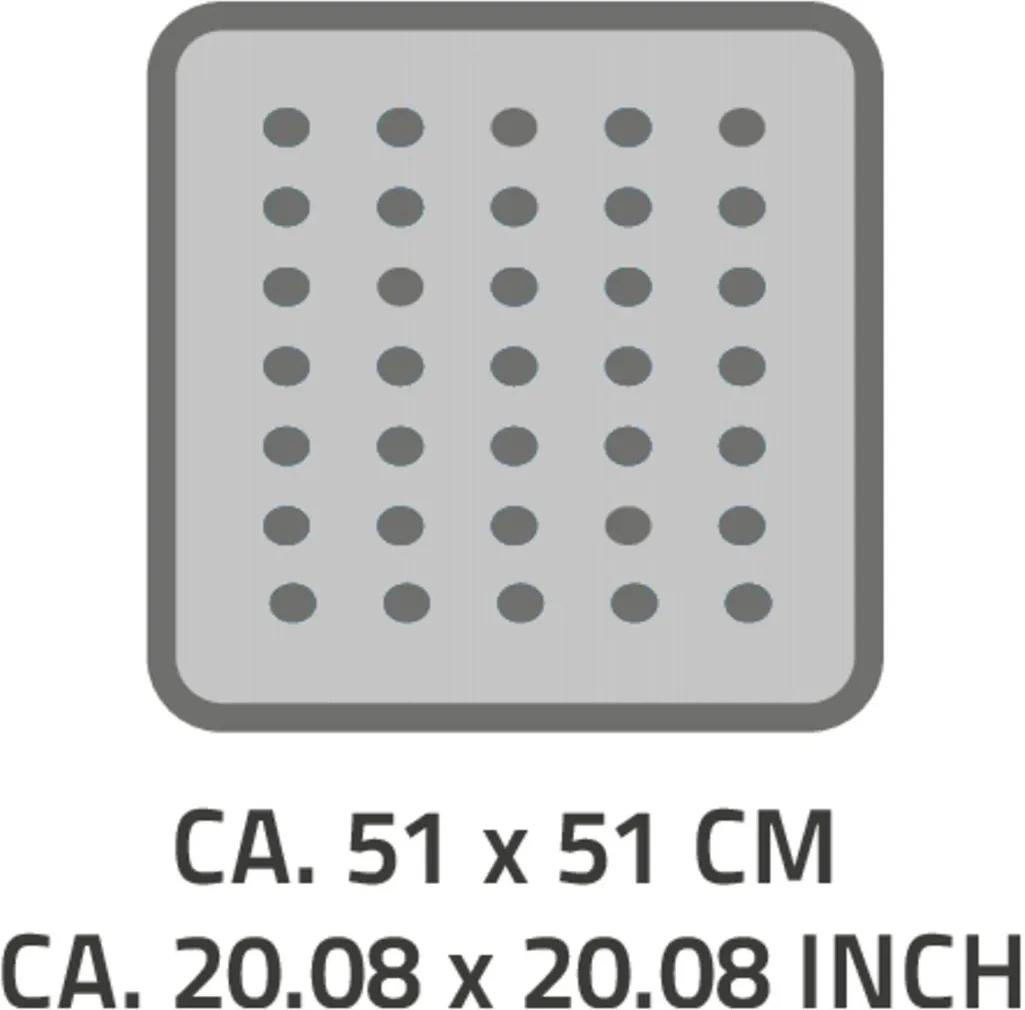VANNITOAMATT RIDDER PROMO 51X51CM MUST TPE-PLASTIK 