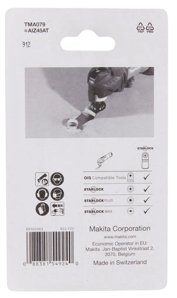 SAETERA RISTILÕIKEKS MAKITA 45MM TMA079 TC/HM STARLOCK