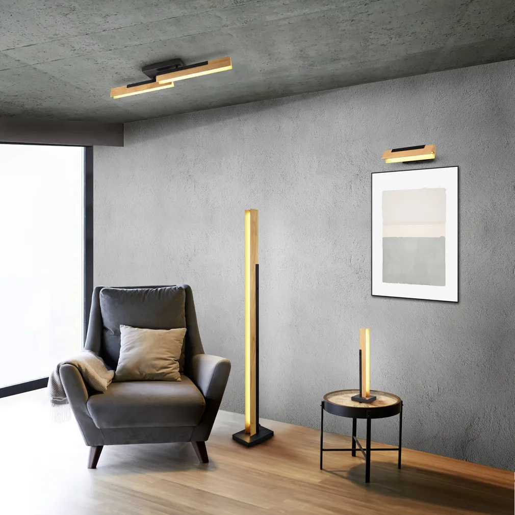 LAUALAMP TRIO KERALA 8W 3000K 950LM MUST/PUIT