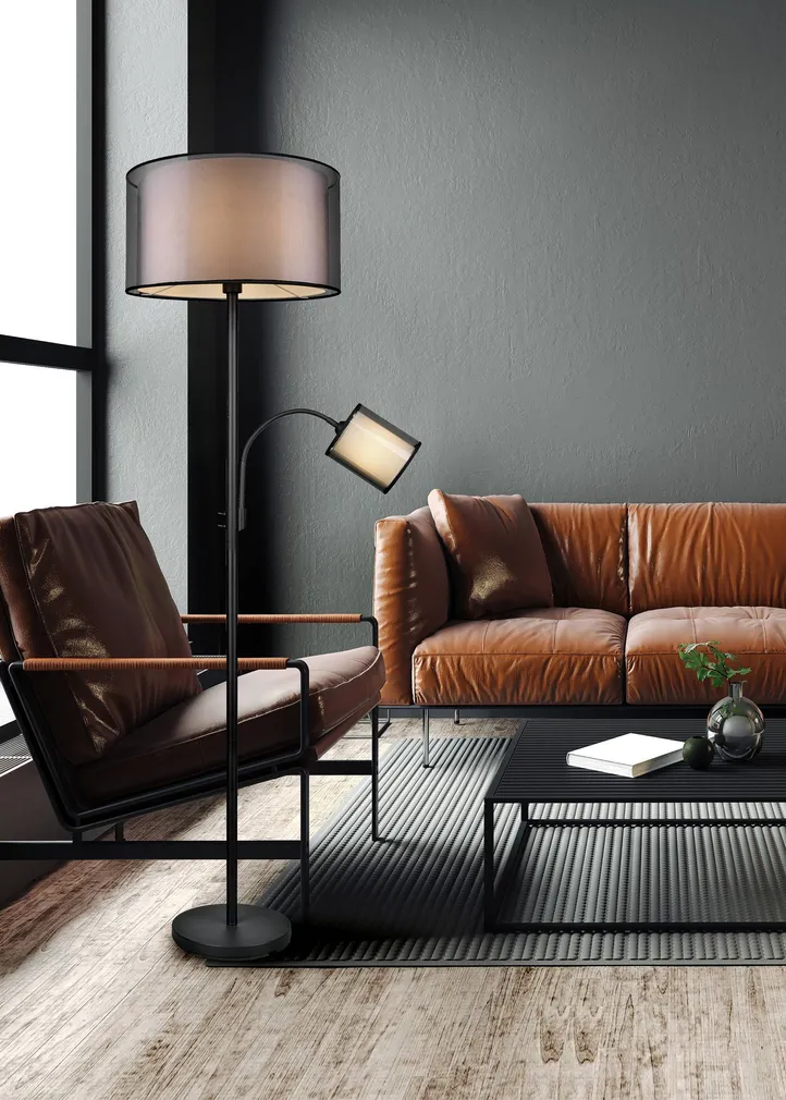 PÕRANDALAMP TRIO BURTON E27+E14 MUST