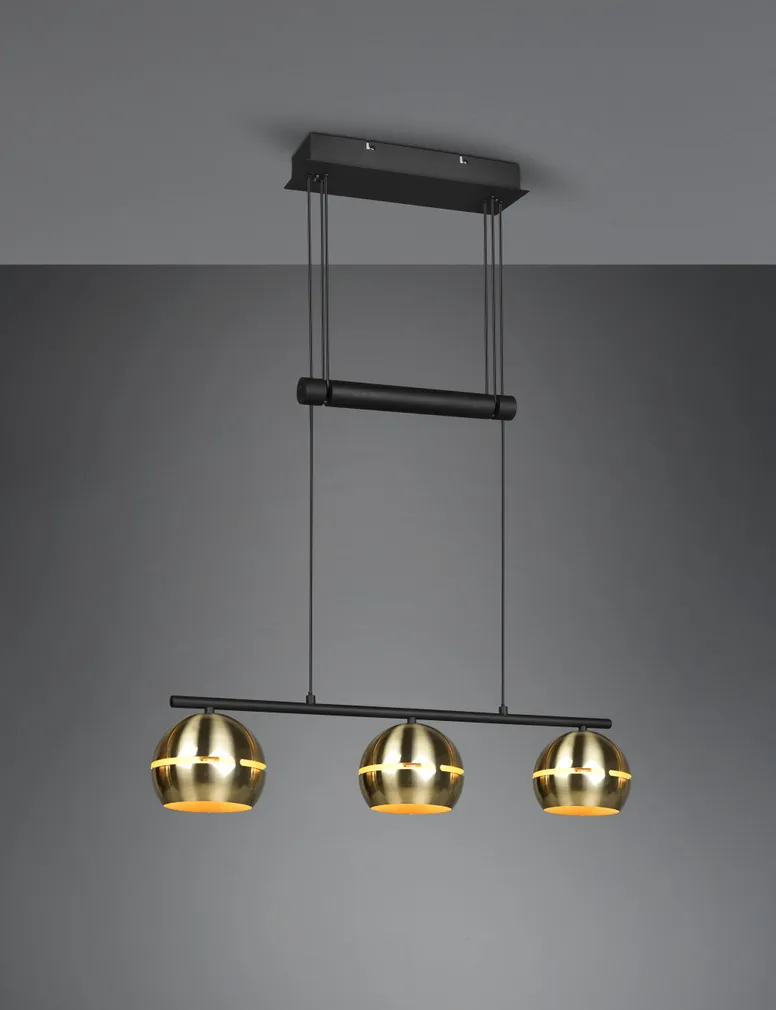 LAELAMP TRIO FLETCHER 3XE14 MUST/MESSING