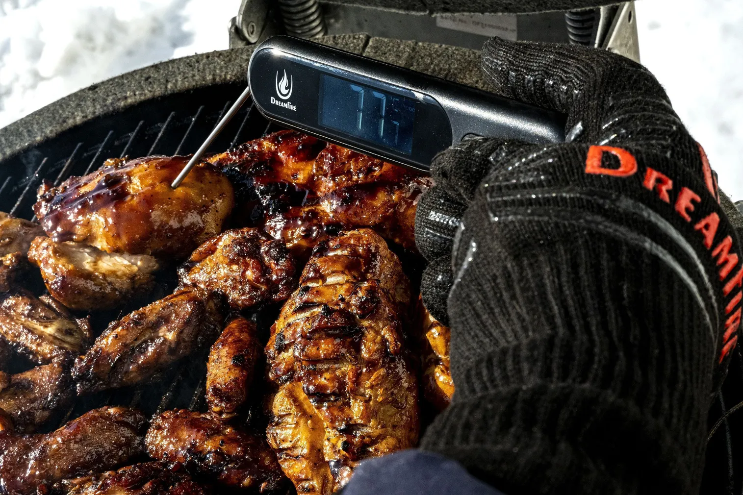 INFRAPUNA JA KIIRTERMOMEETER DREAMFIRE MEATSPOTTER FOLDABLE 2-IN-1