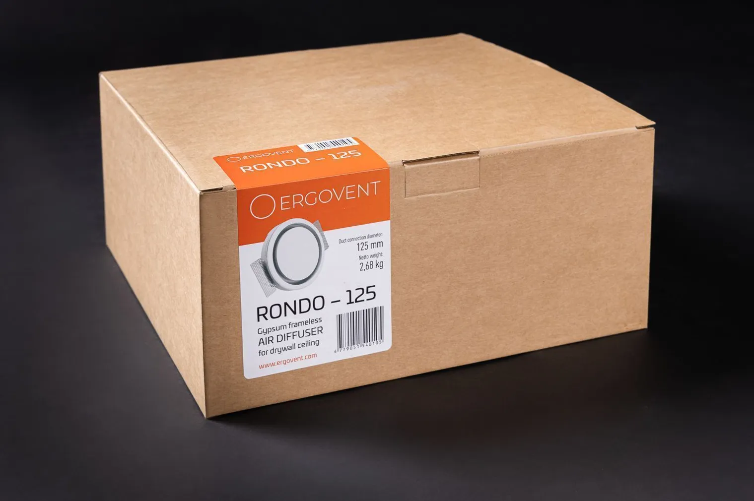 VENTILATSIOONIPLAFOON ERGOVENT RONDO 100MM