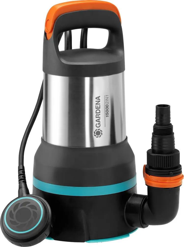TÜHJENDUSPUMP GARDENA PUHAS/MUST VESI 2IN1 15000 550W 15000L/H 7/7M