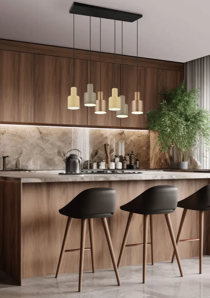 LAELAMP TRIO AGUDO 6X40W E27 MULTICOLOR