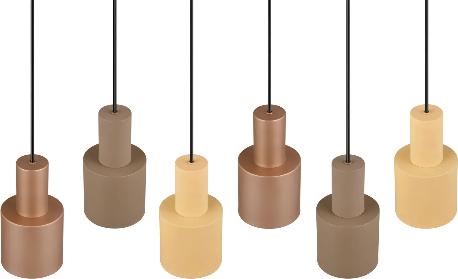 LAELAMP TRIO AGUDO 6X40W E27 MULTICOLOR