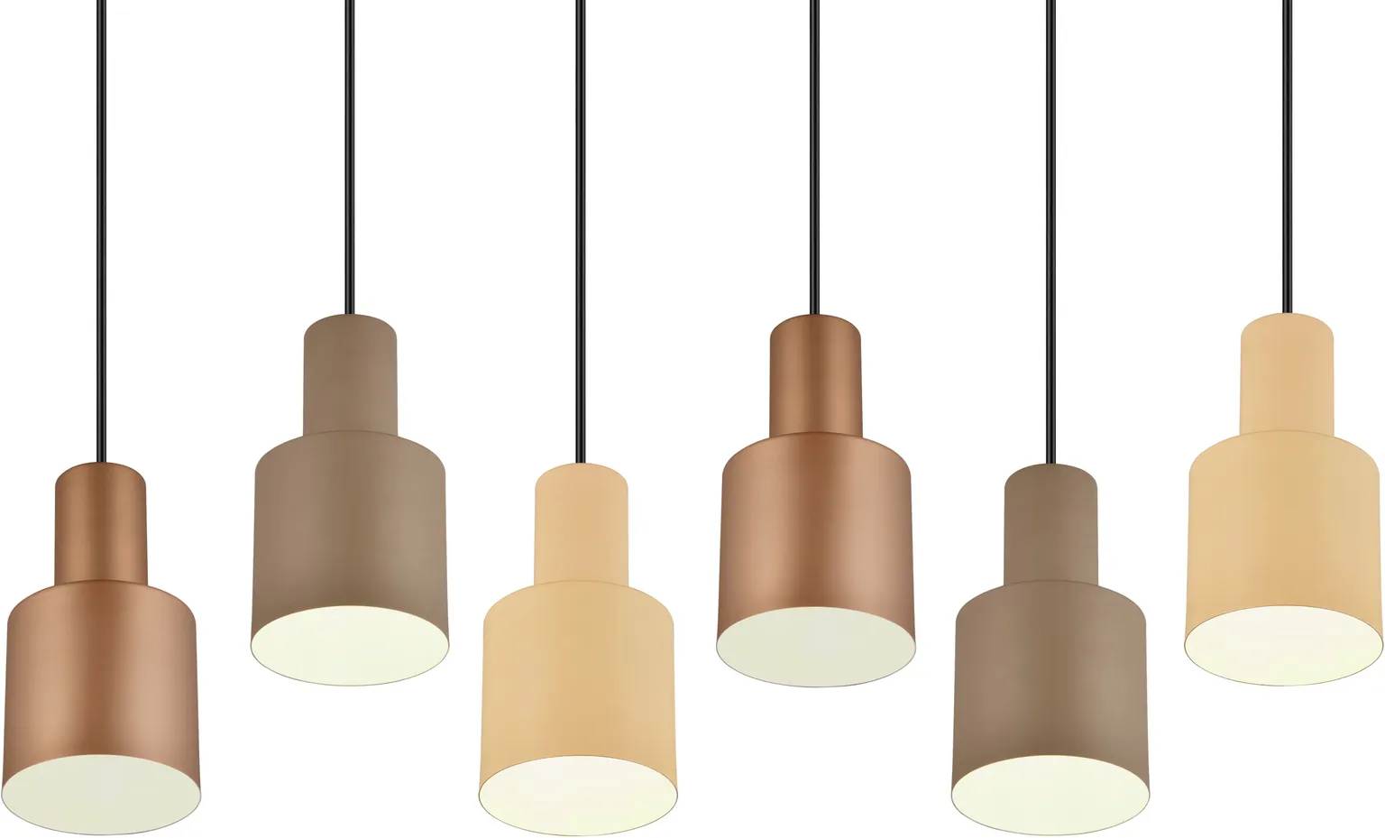 LAELAMP TRIO AGUDO 6X40W E27 MULTICOLOR