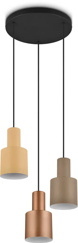 LAELAMP TRIO AGUDO 3X40W E27 RIPPUV MULTICOLOR