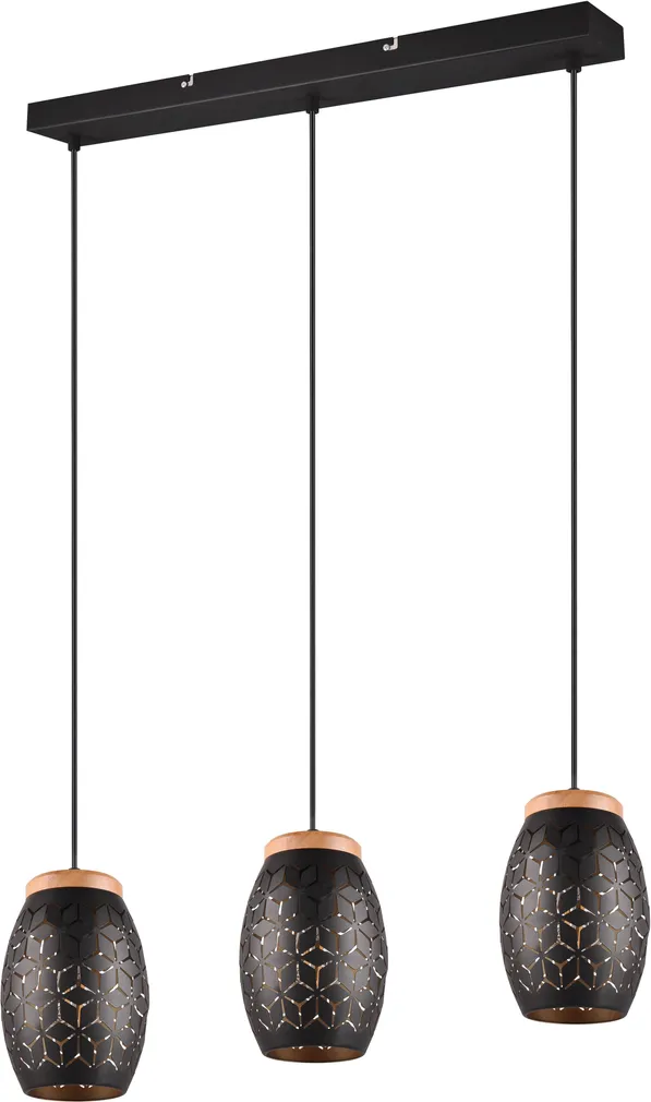 LAELAMP TRIO BIDAR 28W E27 MUST/KULD