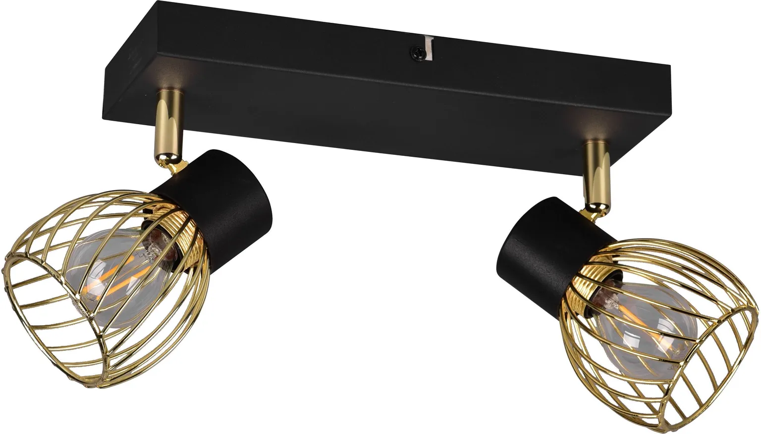 KOHTVALGUSTI TRIO ARDON 2X10W E14 MUST/VASK