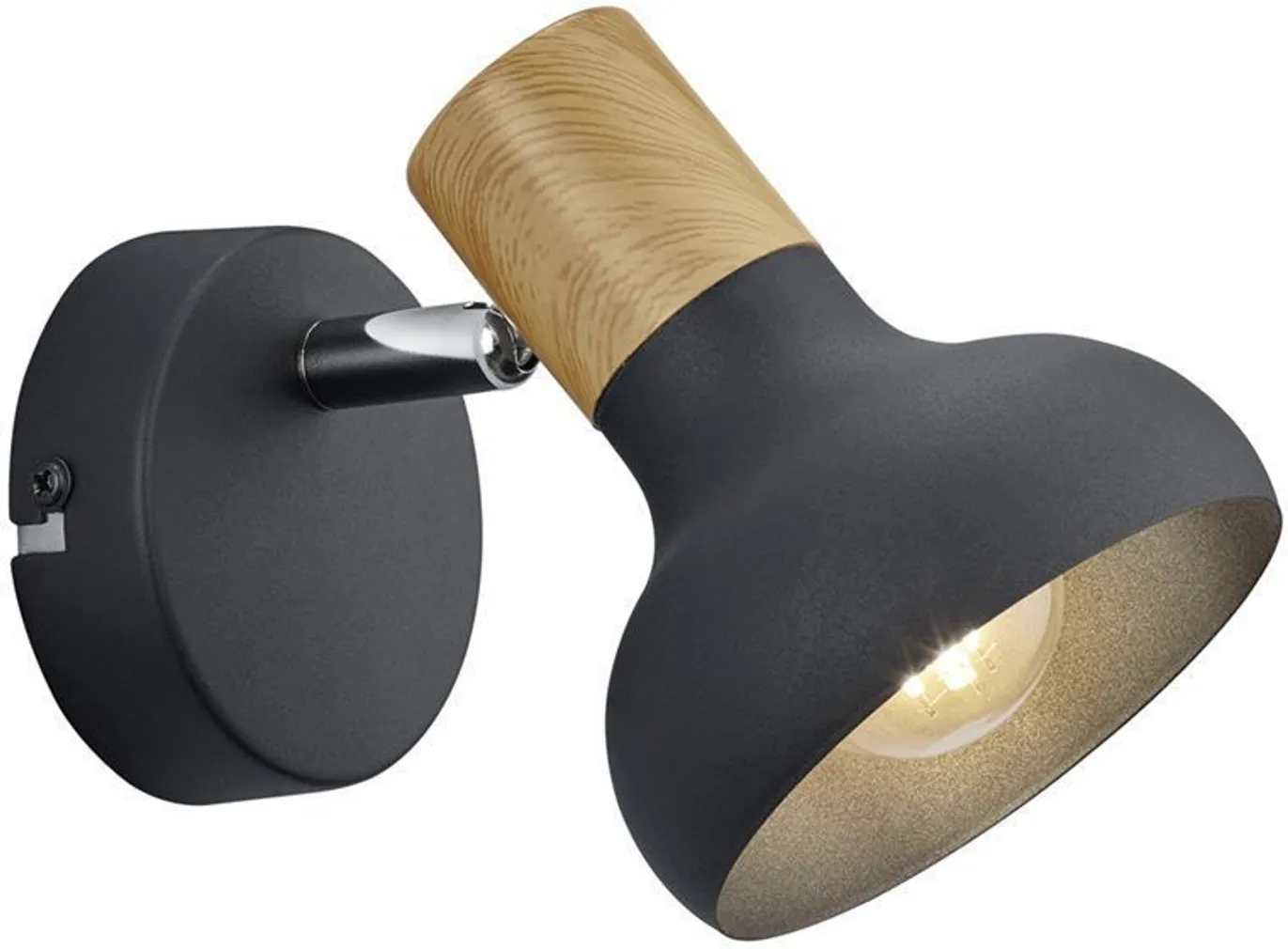 KOHTVALGUSTI TRIO LATIKA 10W E14 MUST/PUIT