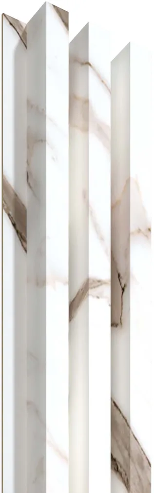 SEINAPANEEL OK WALL BASIC LINE 3 MARMUR WHITE 2750X172MM