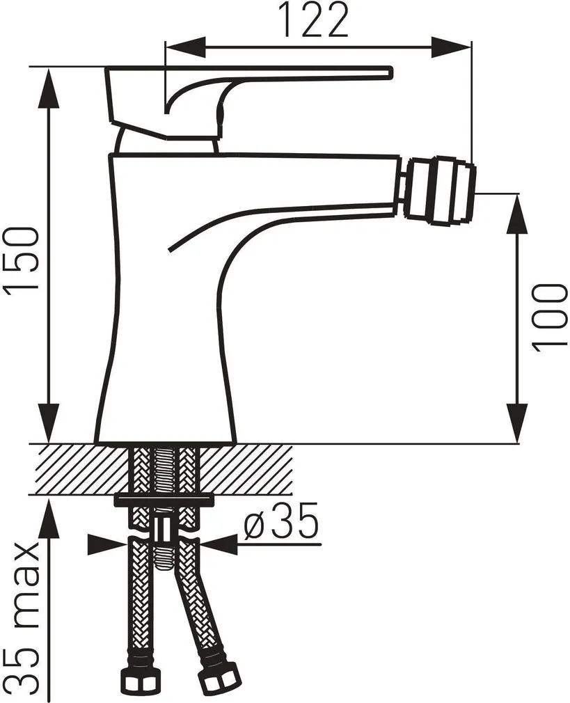 BIDEESEGISTI FERRO PLATTO BPL6, KROOM
