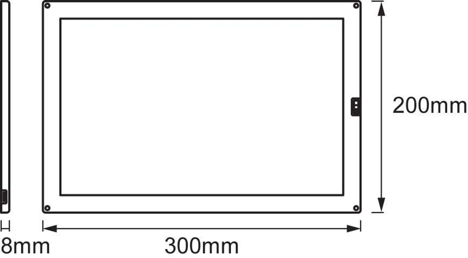 MÖÖBLIVALGUSTI LEDVANCE PANEL 7,5W LED 450LM 3000K 30X20CM 