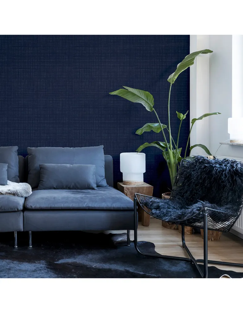 TAPEET ARTHOUSE WEAVE TEXTURE NAVY 0,53X10,05M