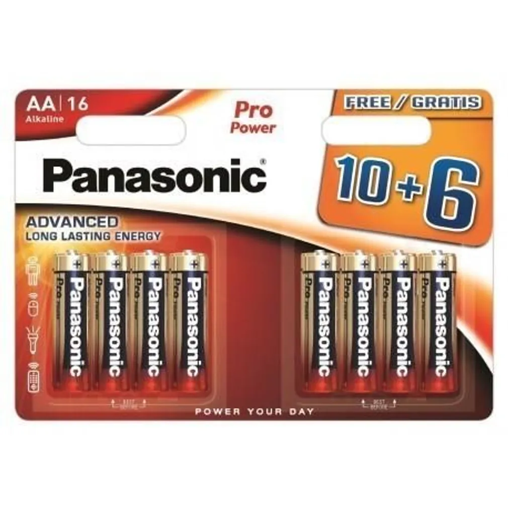 PATAREI PANASONIC PRO POWER AA LR6PPG/16B 10+6TK