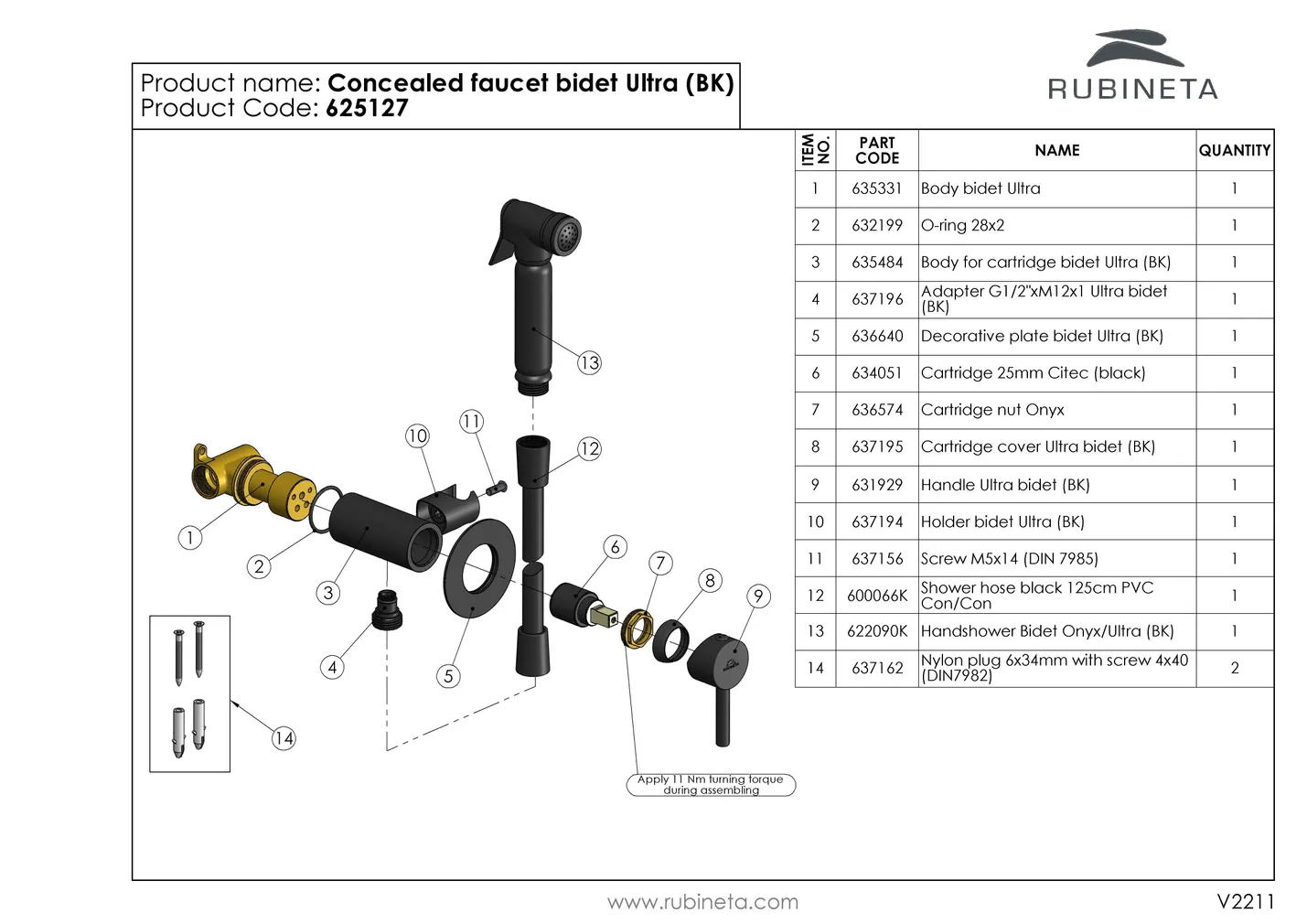 BIDEEDUŠŠ RUBINETA ULTRA MUST