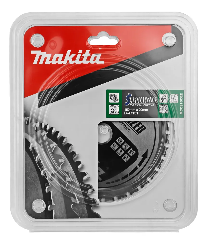 SAEKETAS METALLILE MAKITA 150X1.5X20MM 0° T32 SPECIALIZED