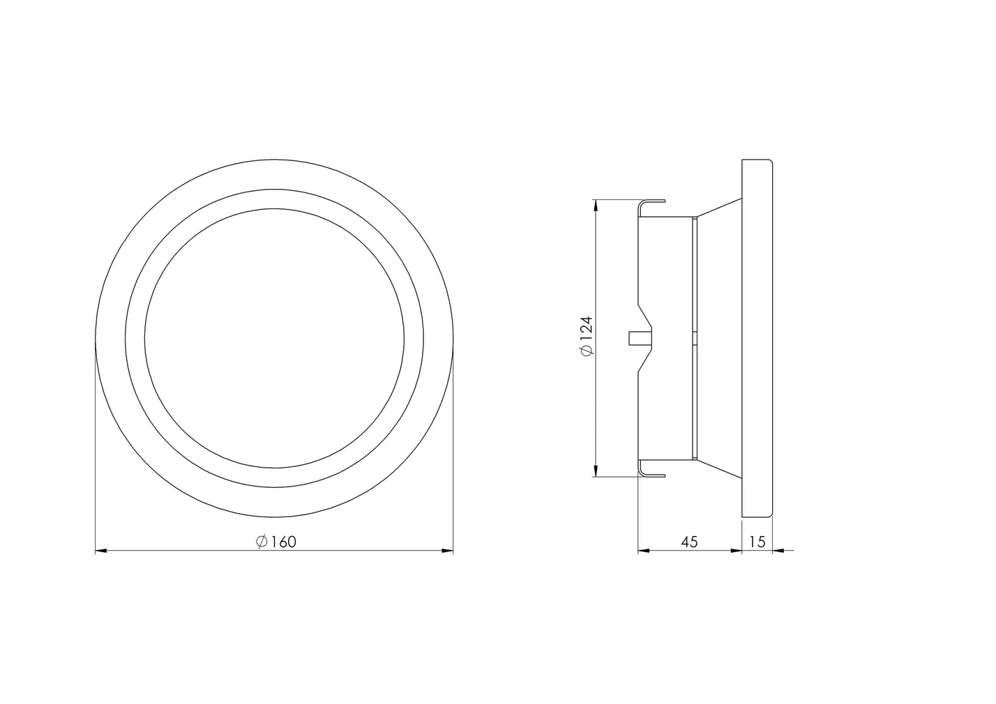 VENTILATSIOONIPLAFOON EUROPLAST METALLIST VÄLJATÕMBE DMK125