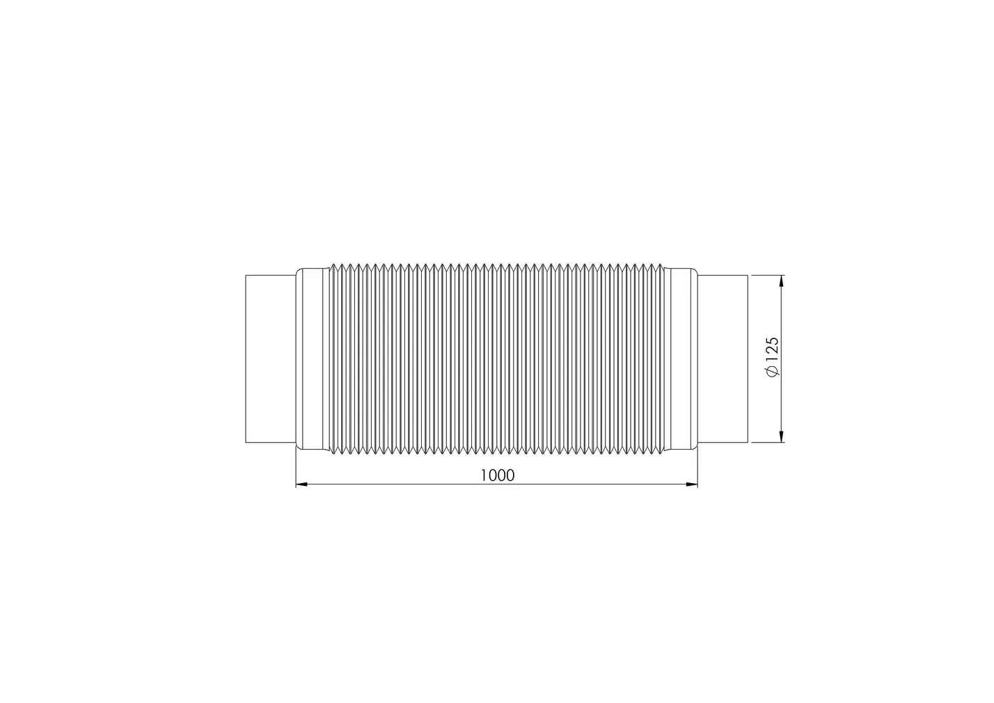 VENT. PAINDUV ÜHENDUS EUROPLAST AL. 125MMX1M GC125-1-FF