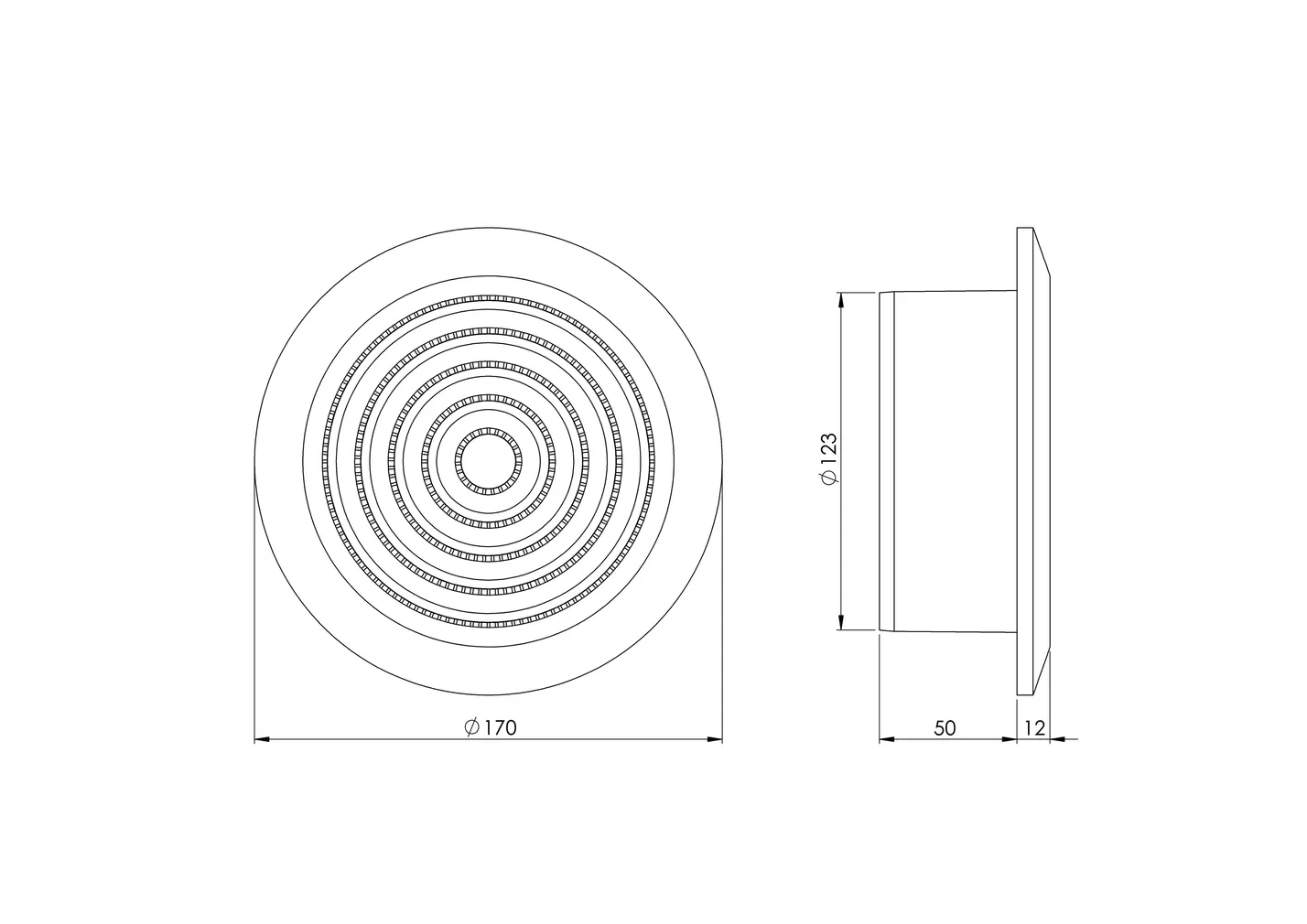 VENTILATSIOONIREST EUROPLAST PLAST ANTRATSIIT NGA125