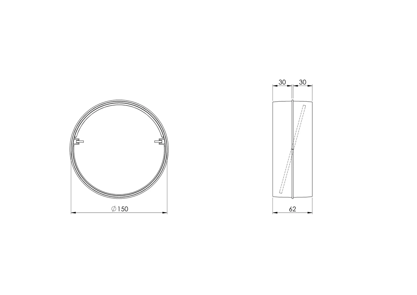 ÜHENDUS EUROPLAST JÄTK SISE PLAST 150MM KLAPIGA AV150