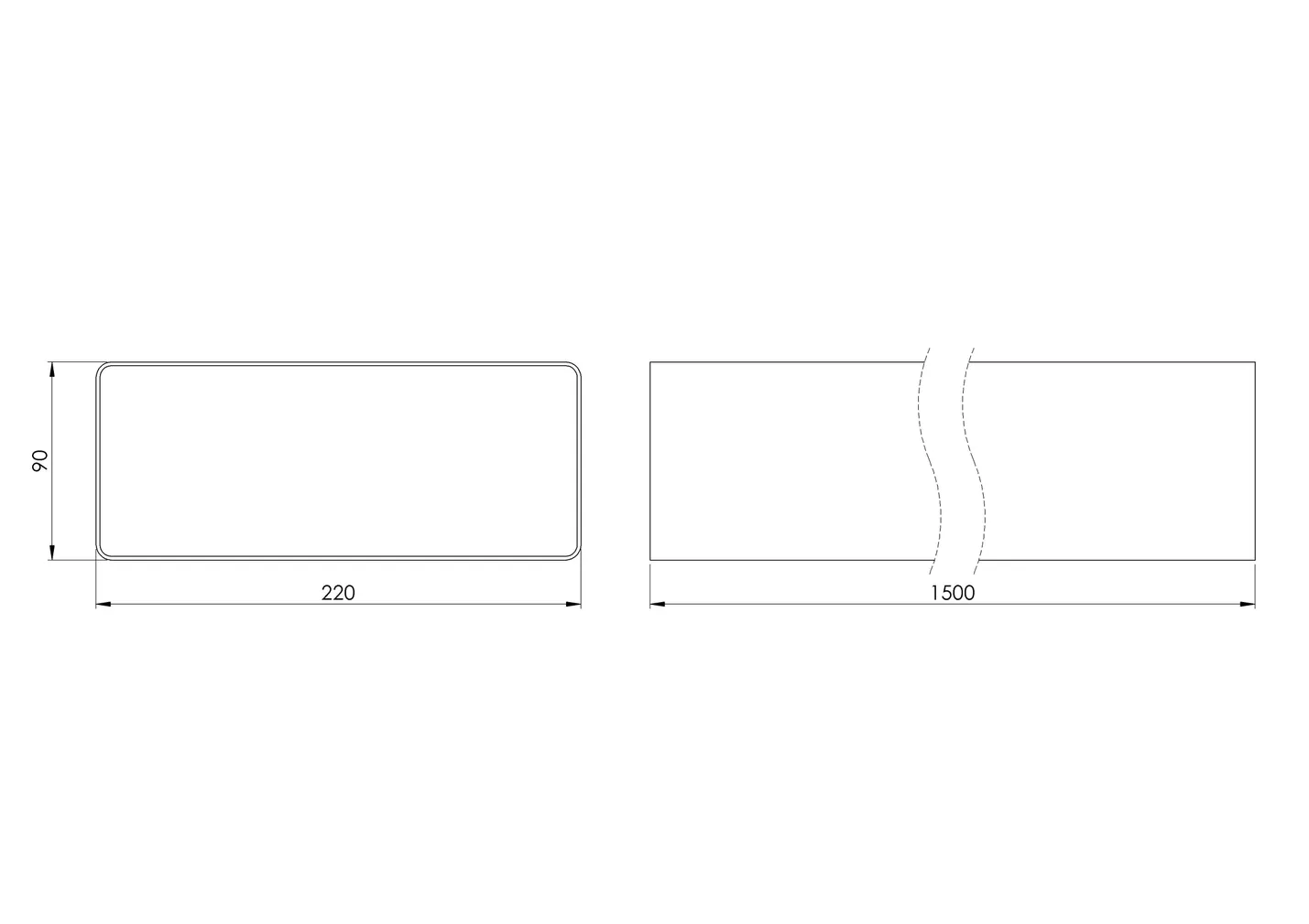 LAMEKANAL EUROPLAST PLAST 220X92 1.5M K29-1.5