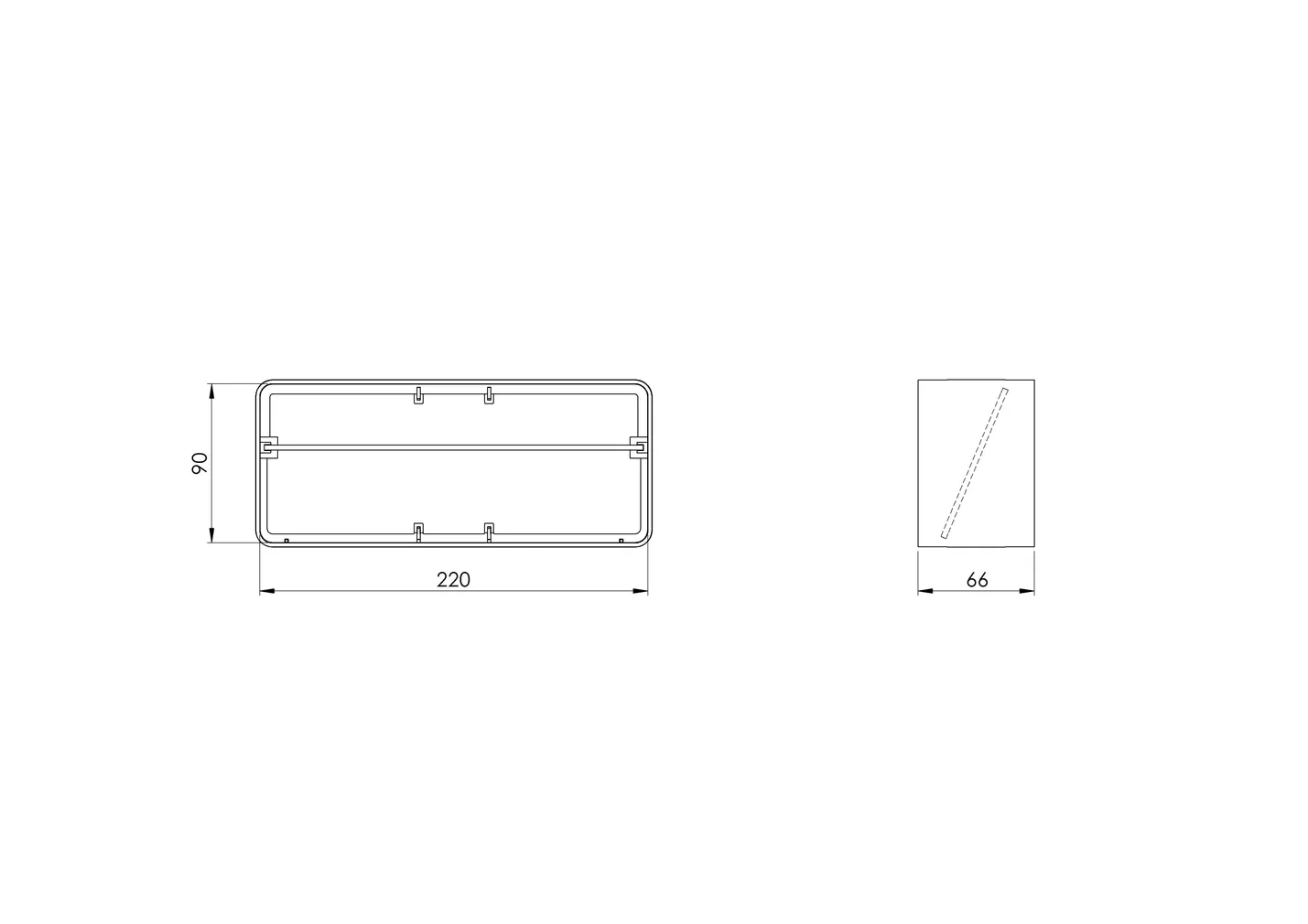 ÜHENDUS EUROPLAST KLAPIGA PLAST 220X90MM KV29