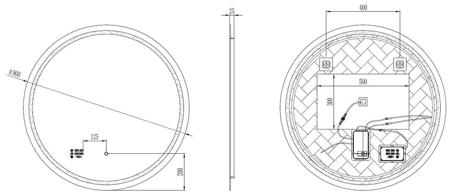PEEGEL VINCHOME NAVARRE LED VALGUSTUS Ø90CM WIFI UDUEEMALDUS