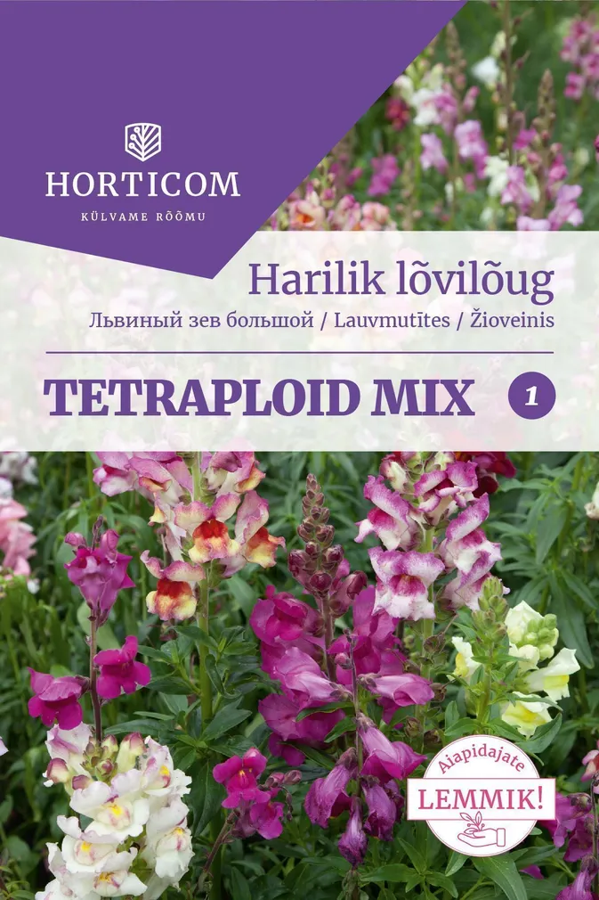 SEEMNED HORTICOM HARILIK LÕVILÕUG TETRAPLOID MIX 1G