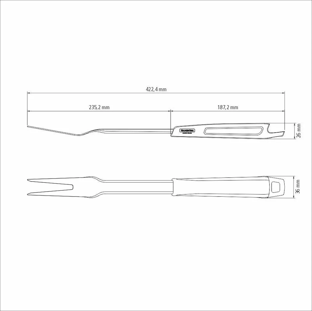 GRILLIKAHVEL TRAMONTINA CHURRASCO BLACK