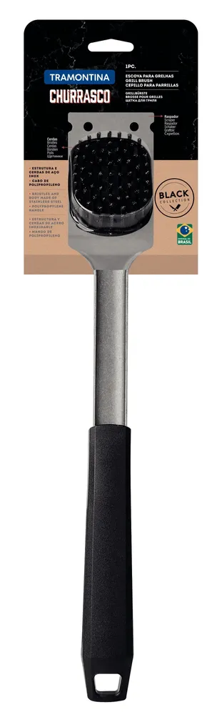GRILLI PUHASTUSHARI TRAMONTINA CHURRASCO BLACK