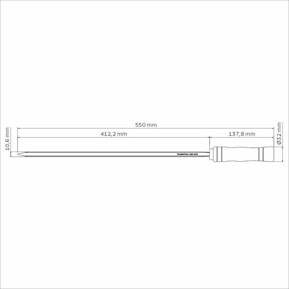  GRILLIVARRAS TRAMONTINA 55CM 