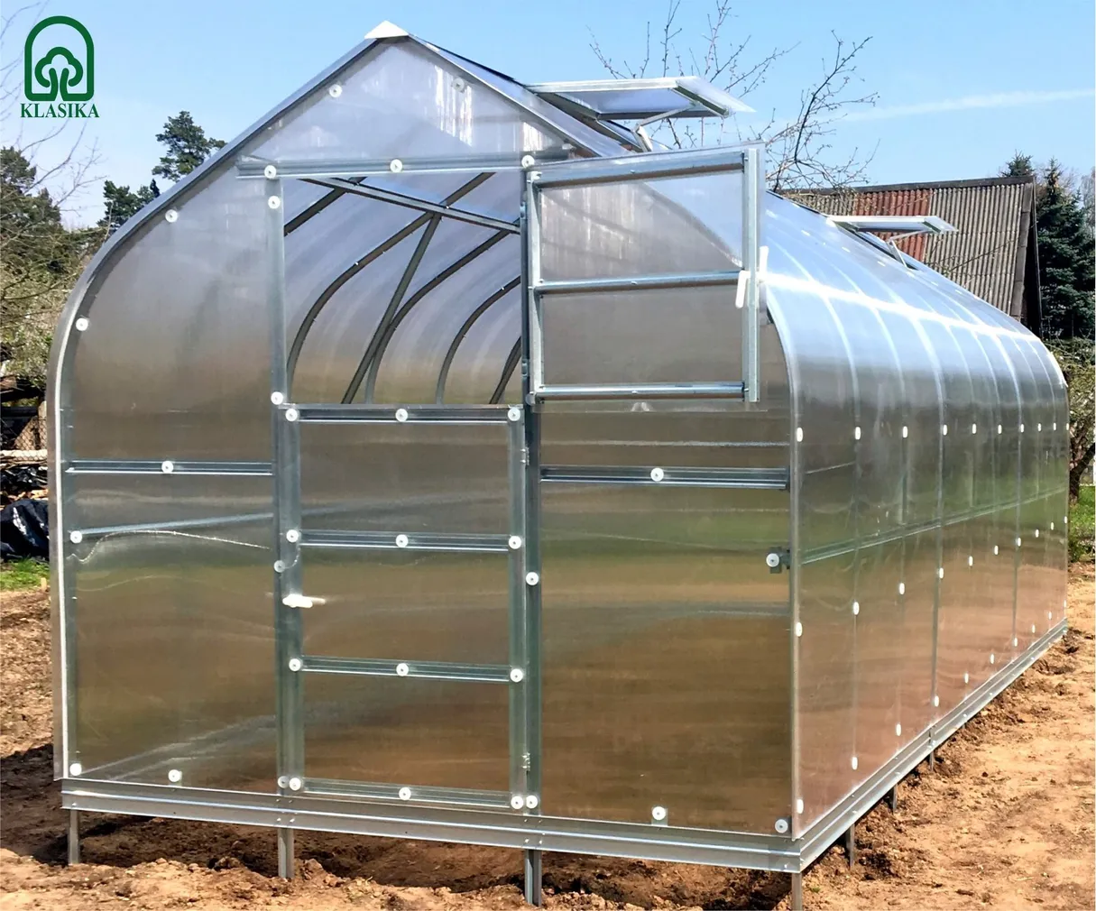 KASVUHOONE KLASIKA STANDART 2,5X2M 4MM